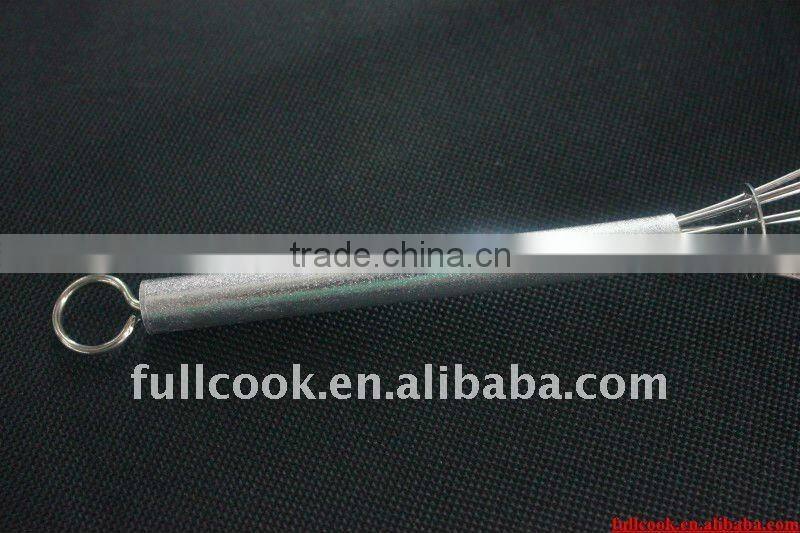 Stainless steel egg beater w/aluminium handle