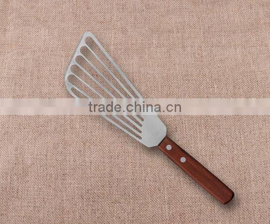 Types of Spatula Stainless steel and wooden handle Mini Fish Spatula