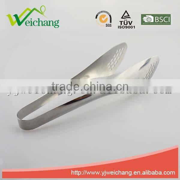 WCFT058A Premium Utility whole stainless steel Spring Tongs Food Tongs Salad Tongs low price