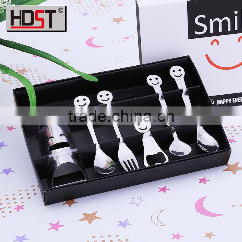 2015 year design smile series promotional twist handle cutlery;holiday gift