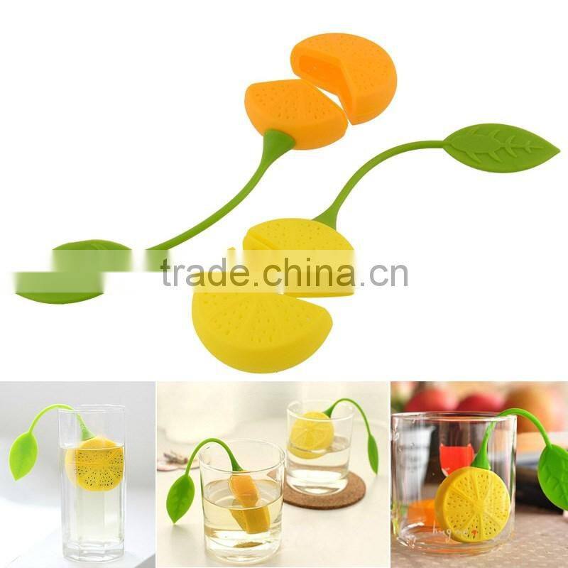 Silicone Drinker Teapot Diffuser Herb Tea Leaf Lemon Strainer Filter Bag Infuser