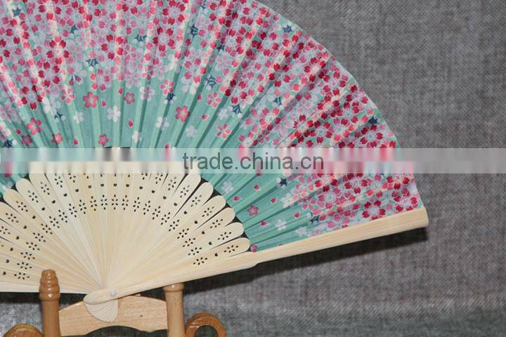 Bamboo Hand Held Folding Fan For Wedding Party Decor/Dancing Handheld Fan