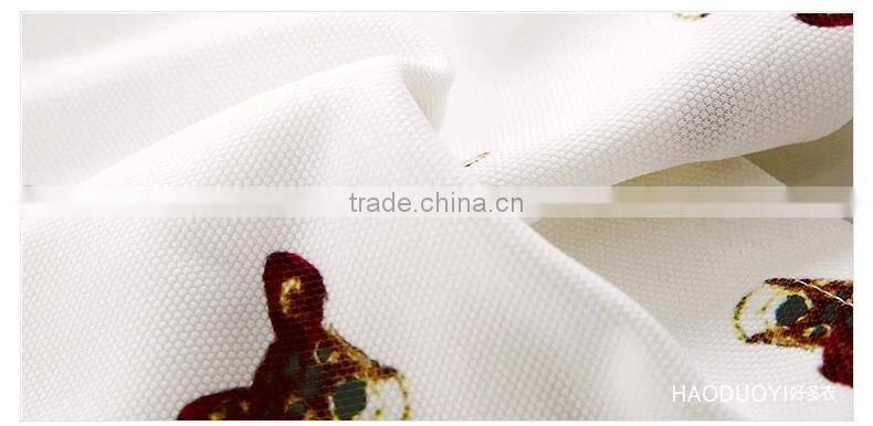 lively short printed with cartoon pattern pants