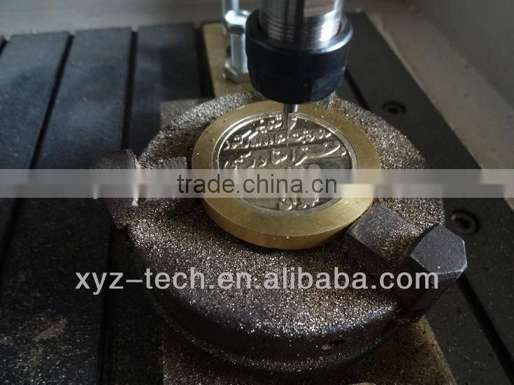 China cnc graver machine metal mini cnc router 1200*1200mm coin engraving machinery with brushless DC motor