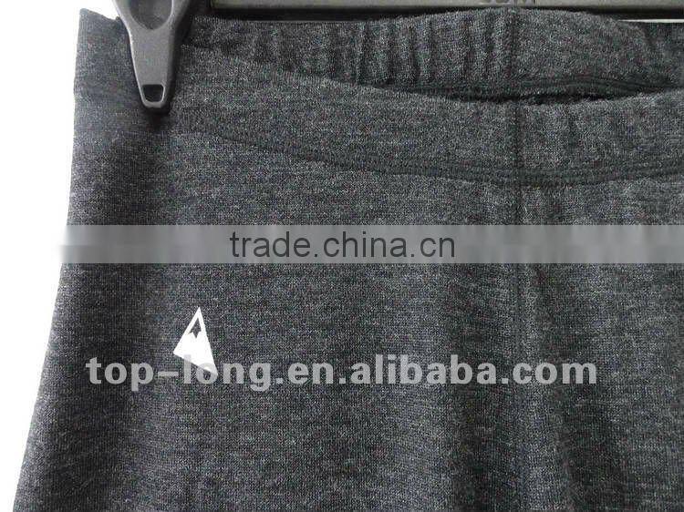 100% merino wool thermal underwear of women charcoal crew&pant long johns