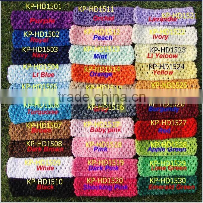 Whoelsale boutique crochet headband and top 30 colors IN STOCK
