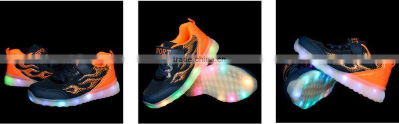 Children LED sport shoes 2017 new