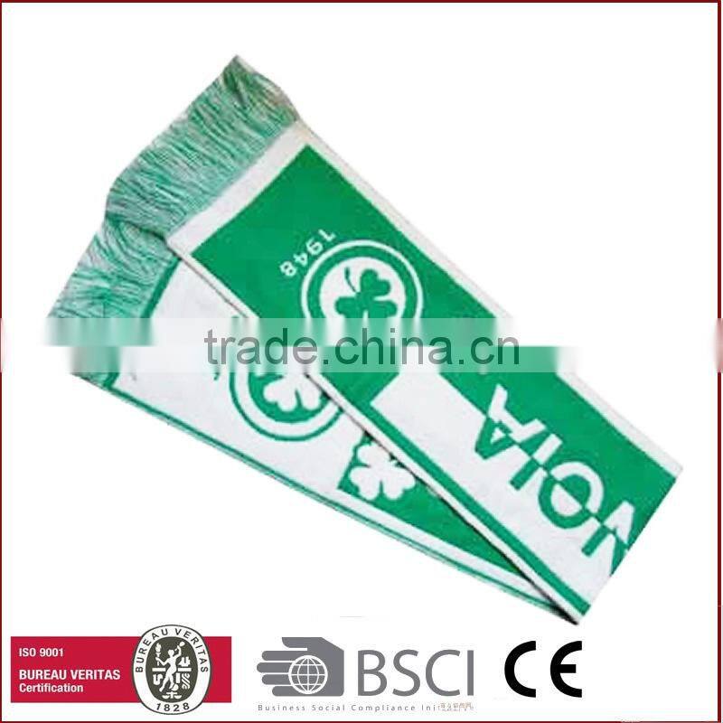 Jacquard knitted and polyester fabrica football Scarf