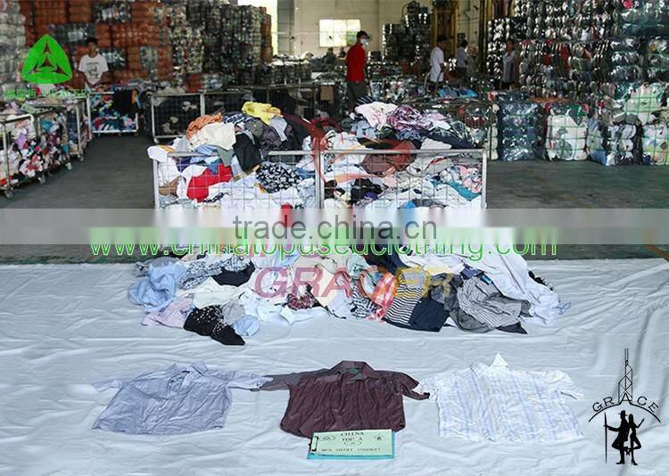 Wholesale second hand clothes Germany style Men Shirt used clothing bales