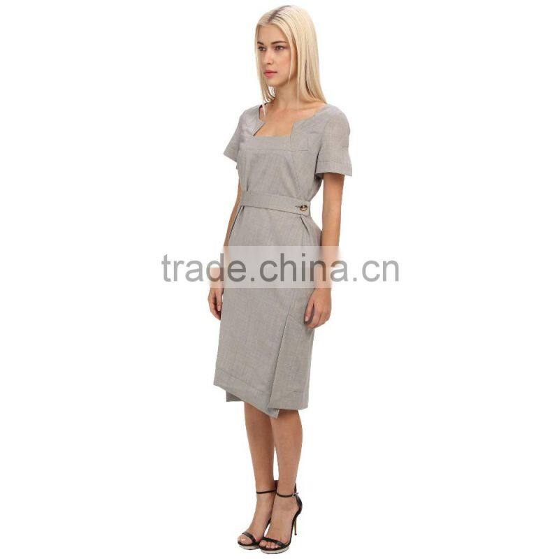 ladies dress tailor linen dress for cocktail evening party dress