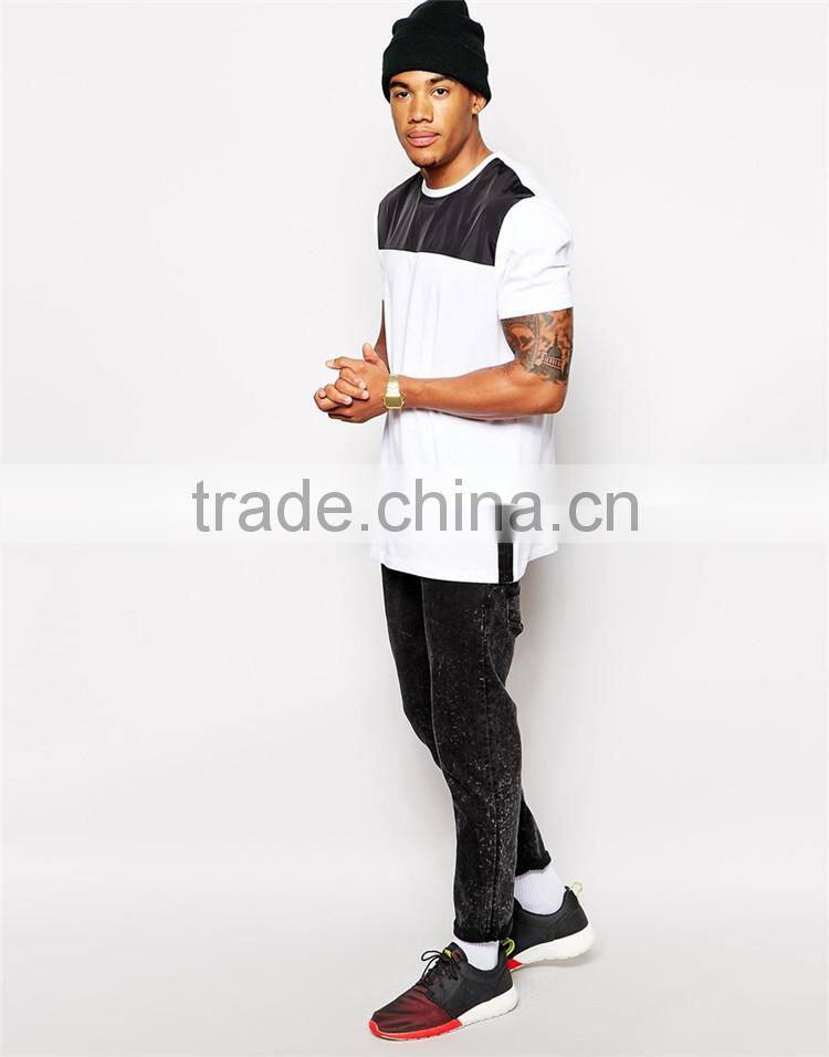 Extended Longline T-Shirt With Side Zips