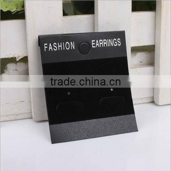 Custom die cut earring necklace jewelry paper card 2016 diy jewelry packaging cards for necklaces