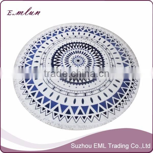 Summer Large Microfiber Printed Round Beach Towels
