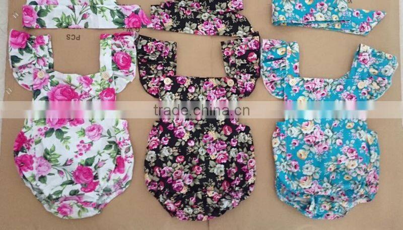 Wholesale Floral Print Cotton Baby Bavoir Bibs Baby Girl Cotton Burp Cloths