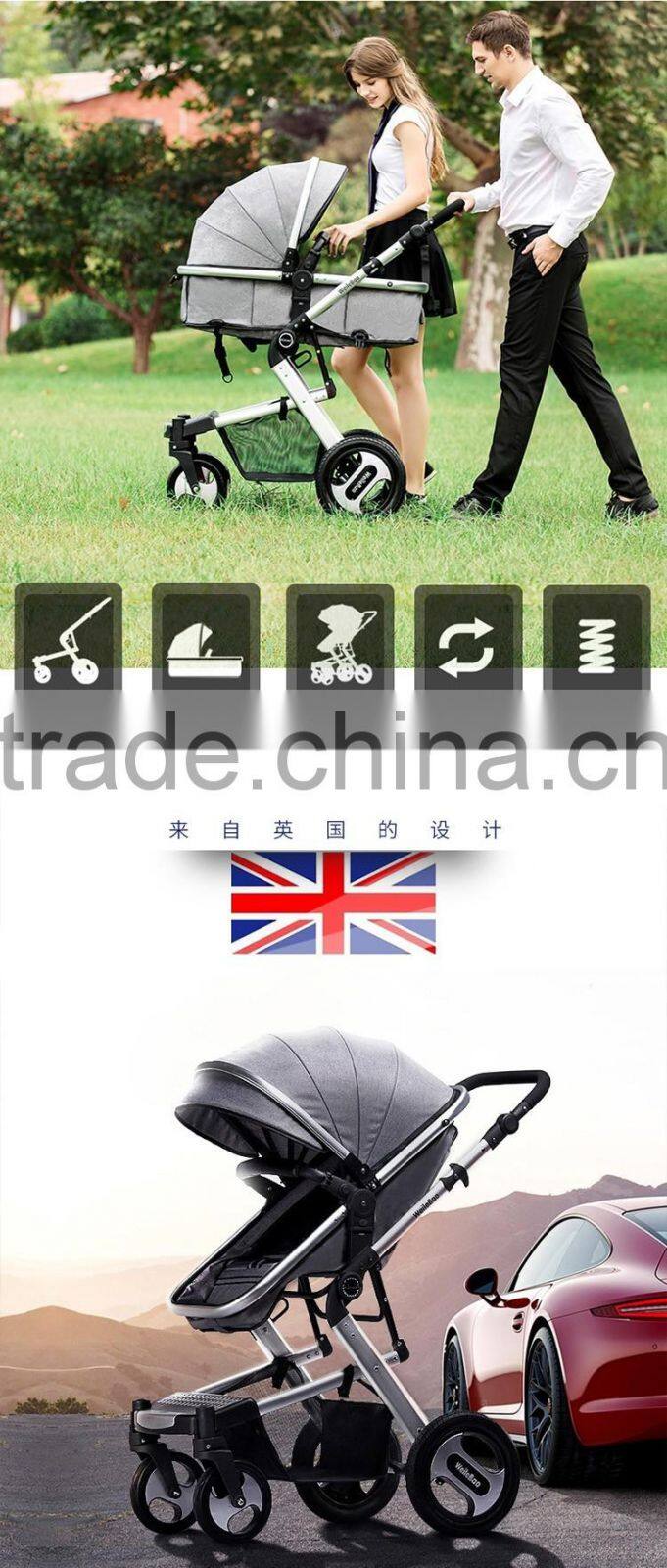 Sliding baby carriage / baby prams luxury baby carriage 3 in 1 / strong kids baby stroller on sale