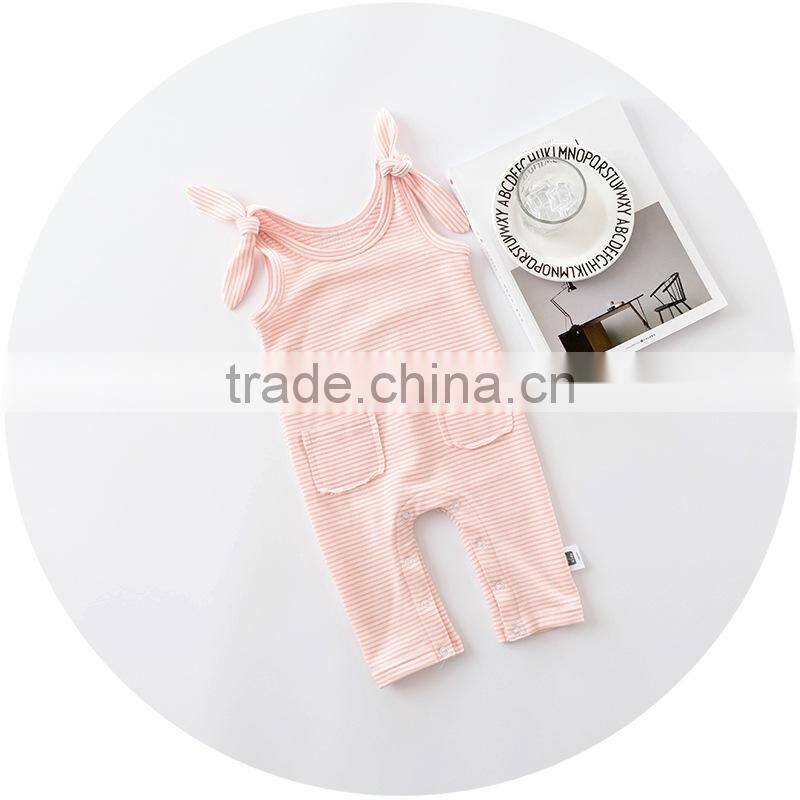 S17717A 2017 Korean design 100% cotton kids baby overalls