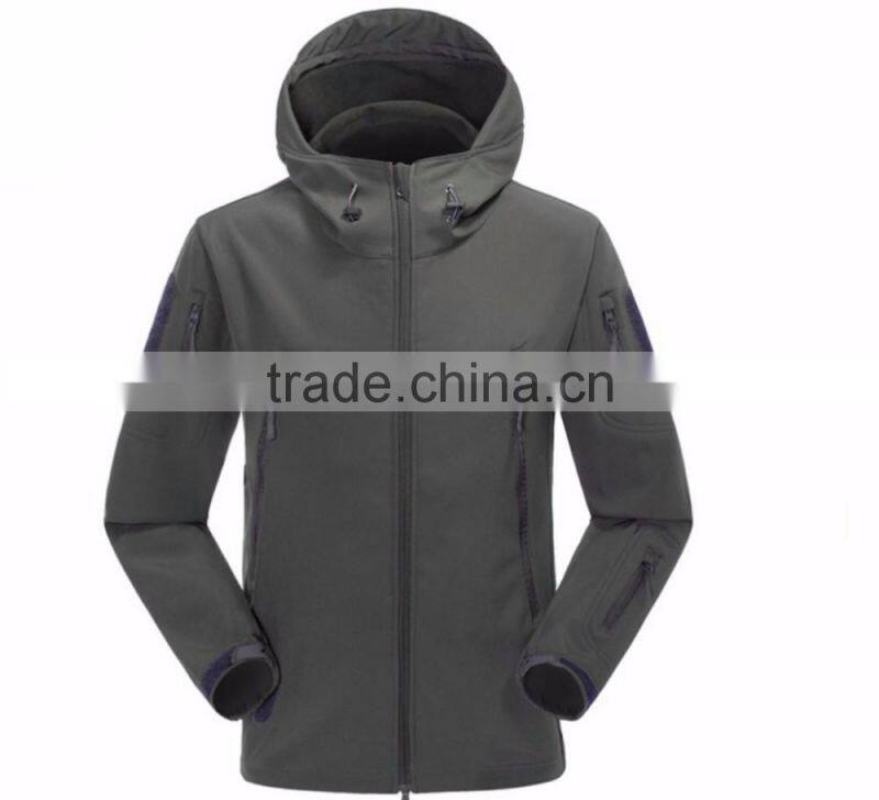 Instocked cargo/plainmillitary softshell jacket fleece jacket windproof waterproof customizable logo