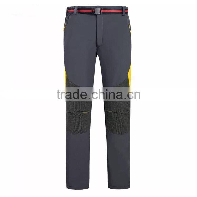 MEN'S softshell pants Outdoor Men's Slim Trousers Fishing pants fleece inside