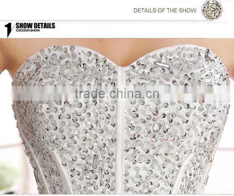 2016 sweetheart ivory wedding dress bride gowns