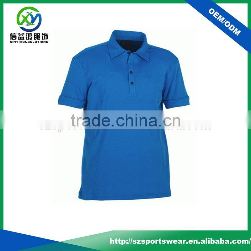 100% polyester Dry fit Blank solid color polo golf shirts custom