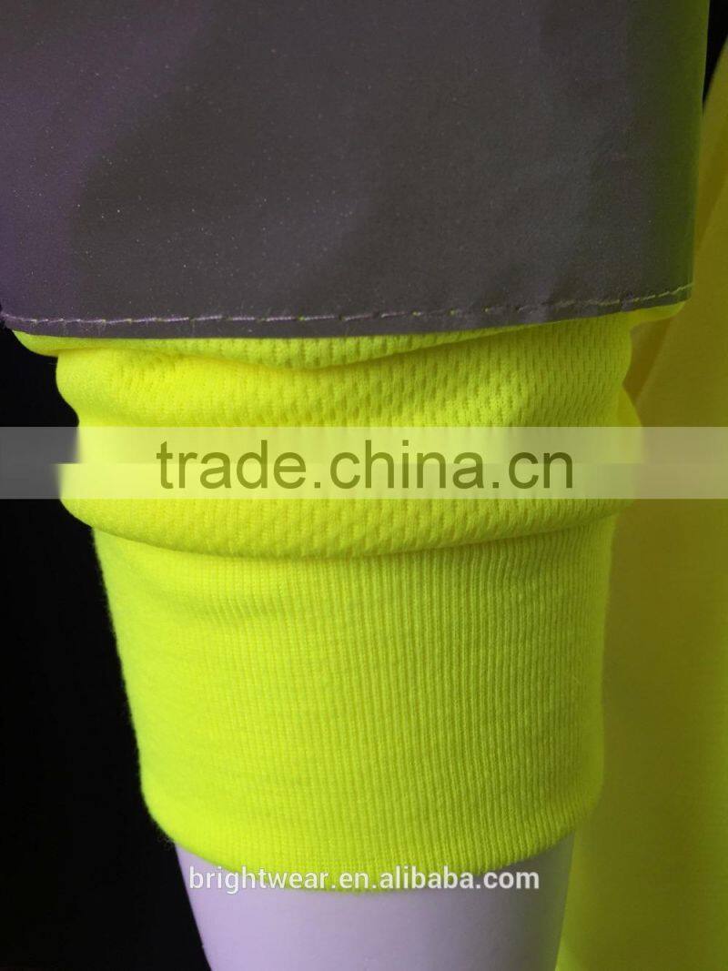 ANSI Chinese local reflective tape men high quality protective t-shirt