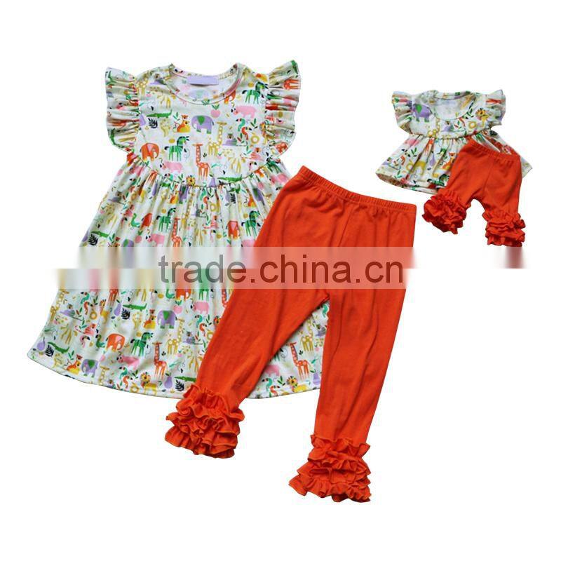 Wholesale Cute American Girl Doll Clothes Fashion Pearls Pants set Baby Girls Clothes Outfits