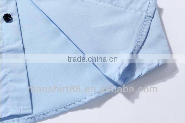 high quality double collar button down dress shirt for man