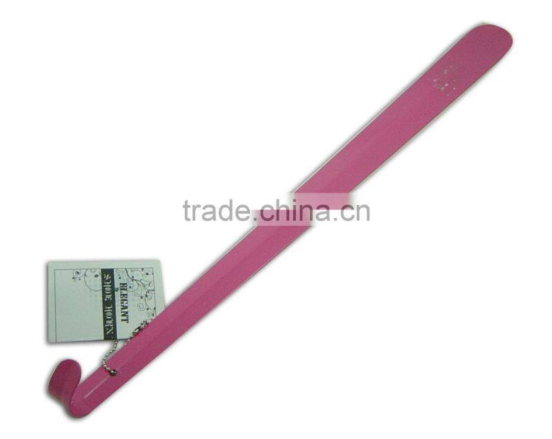 Long handling pink type colorful shoe horn
