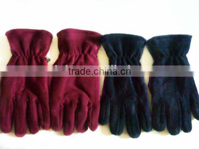 Fashion polyester fleece winter gloves
