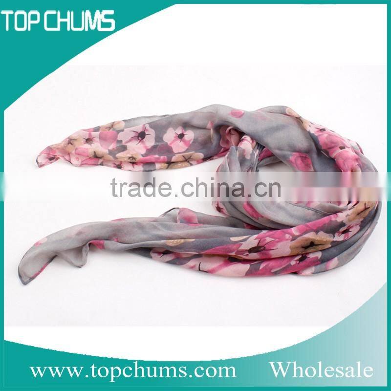 2016 wholesale Floral printed elegant women scarf