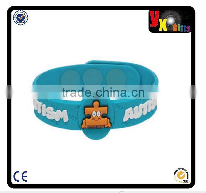 I HAVE ALLERGIES Writable AllerMates Silicone Wristband for Kids - Size M/L