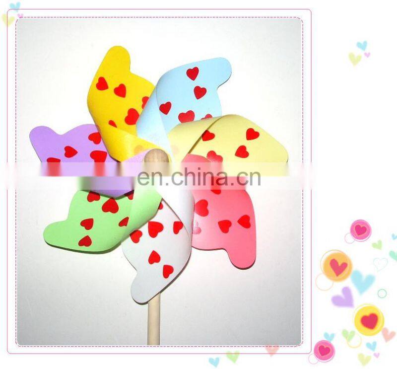 Sunflowers outdoor kids plastic wholesale price flower windmill
