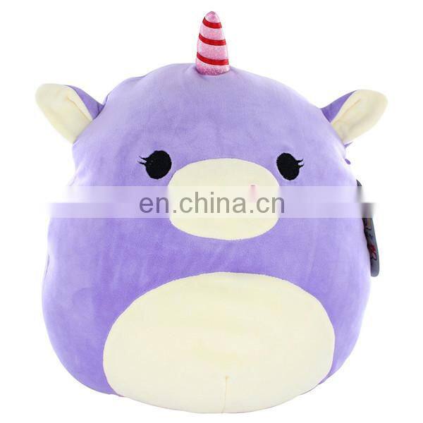 Fashion New Stuffed Plush White Unicorn Pillow Cushion Custom Cute Soft Unicorn Plush Toy