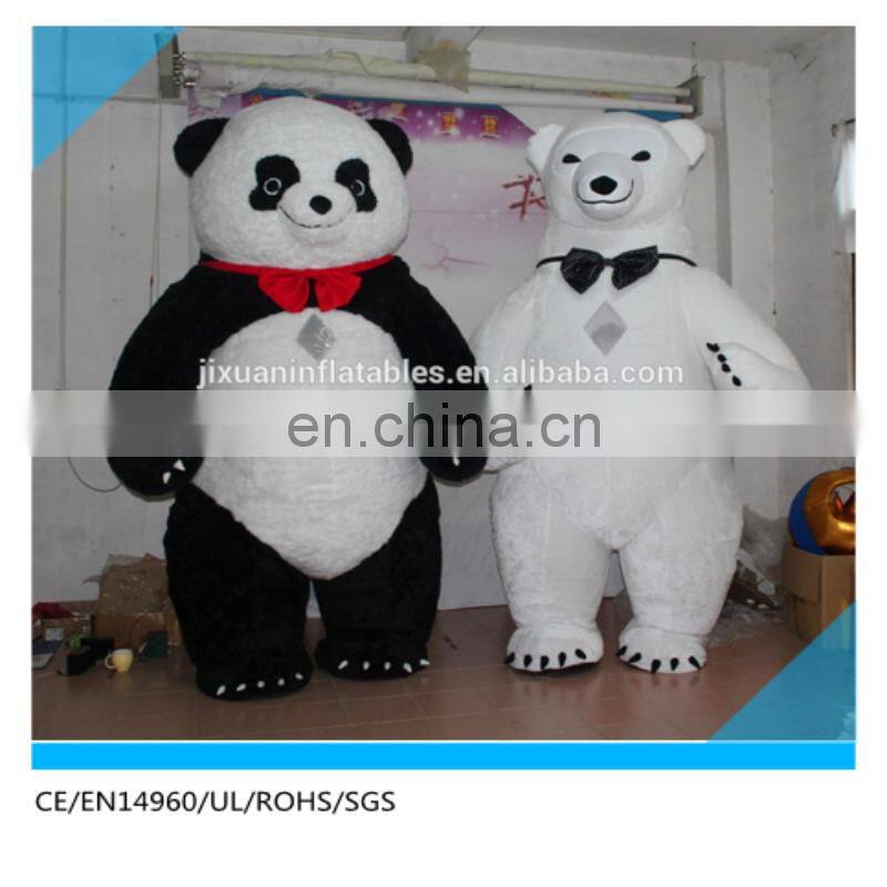 panda bear costume adult/ funny inflatable costumes for sale