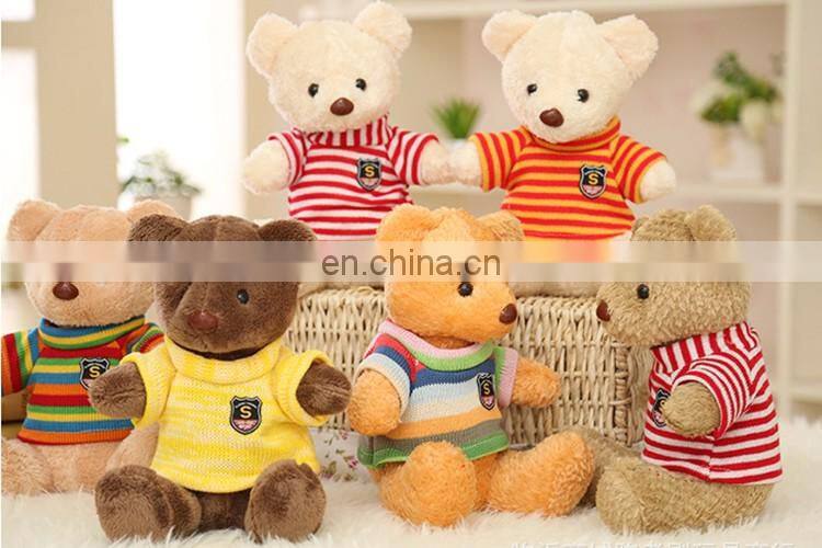 New design OEM soft plush cute bear doll for promotional toy