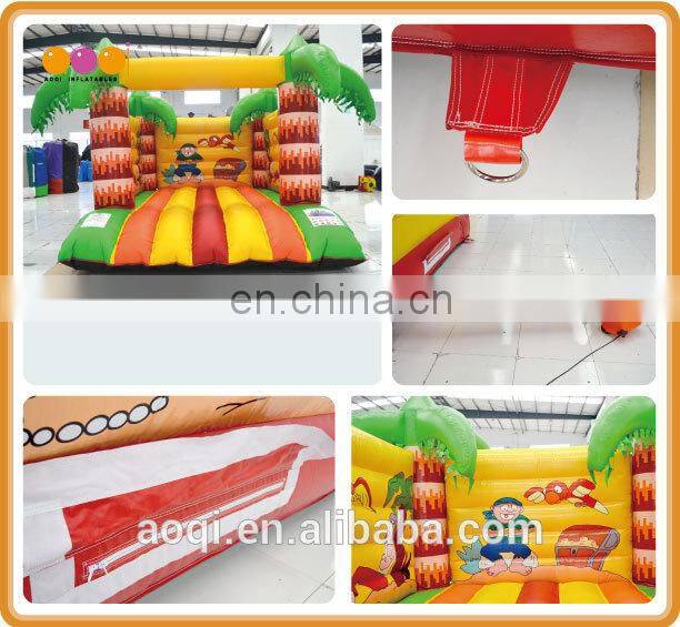 2015 hot sale palm tree giant inflatable jump bouncers for kids for sale