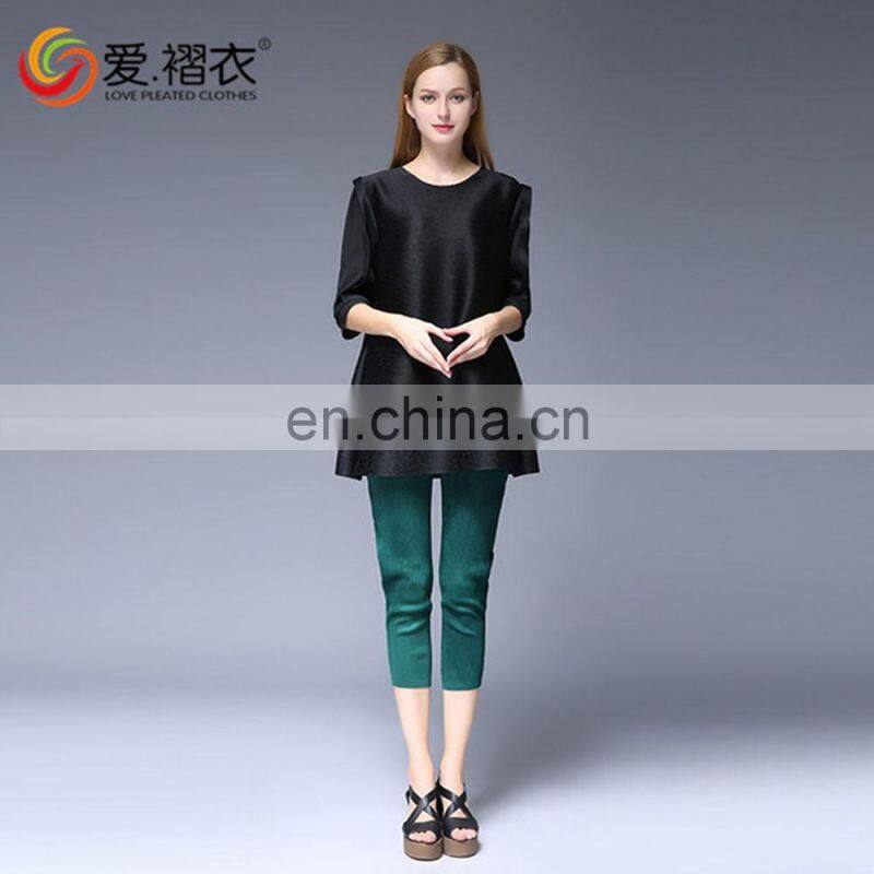 2016 New arrival factory supply khaki and black female crop jeans thick girls tight jeans pants
