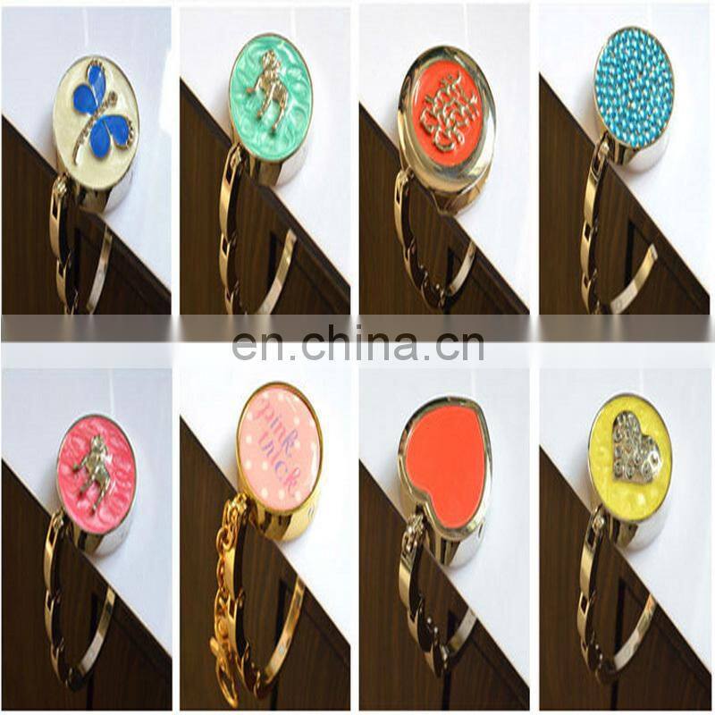 High quality zinc alloy foldable metal baghanger