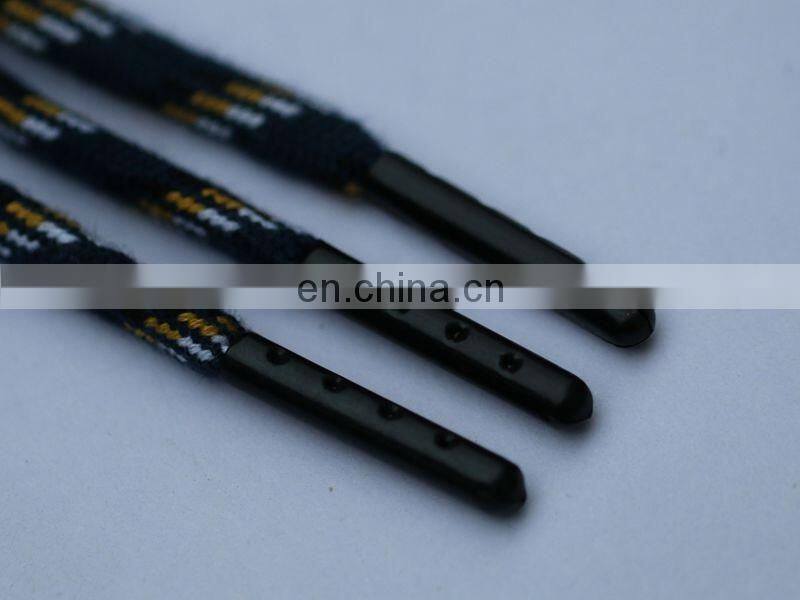 Alibaba China Suplier 23mm round shape with holes metal shoelace clips and aglet machine