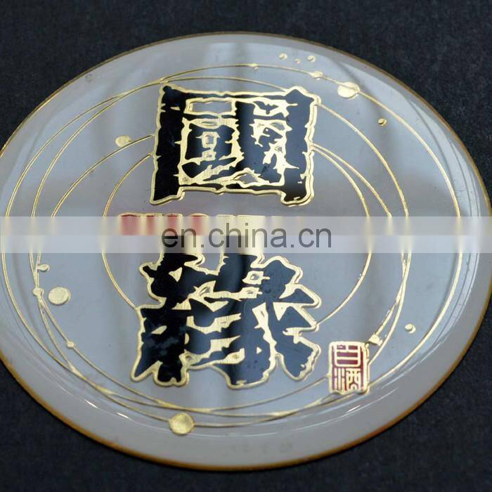 Crystal logo stickers