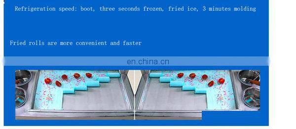 Hot sale fried ice cream machine/instant ice cream rolls machine single square pan