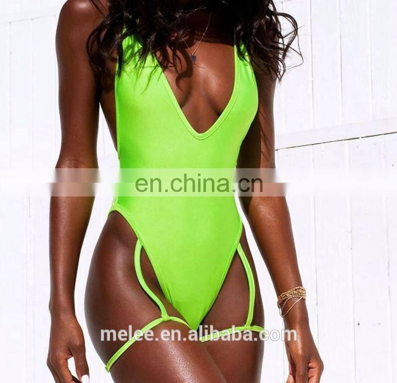 RST Neon Thong bikini custom logo bikinis 2020 women swimwear beachwear buckle swimwear