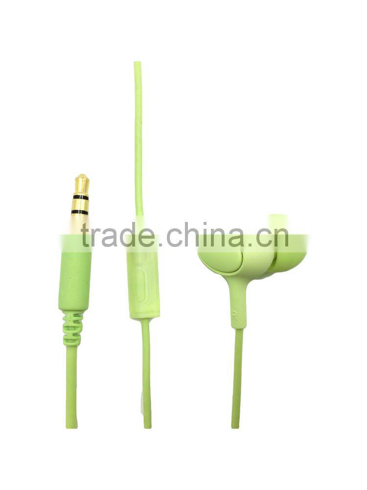 Wired Stereo Earphones For Mobine Phone(Light Green)