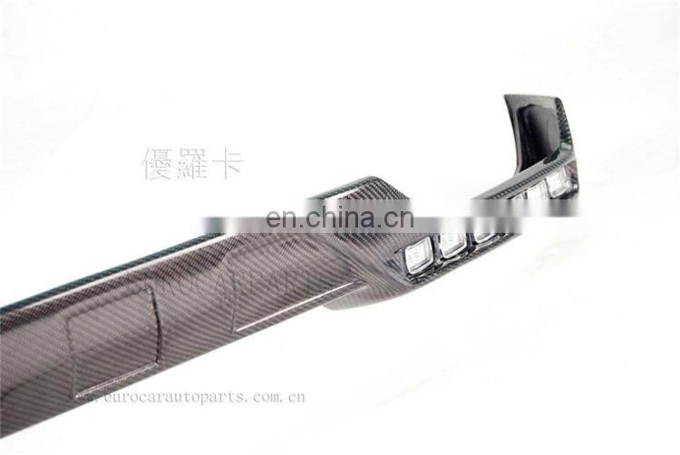 G class w463 carbon finber B style with 12 LED lights and B logo front lip fit for G63 G65 carbon finber front skirt spoiler