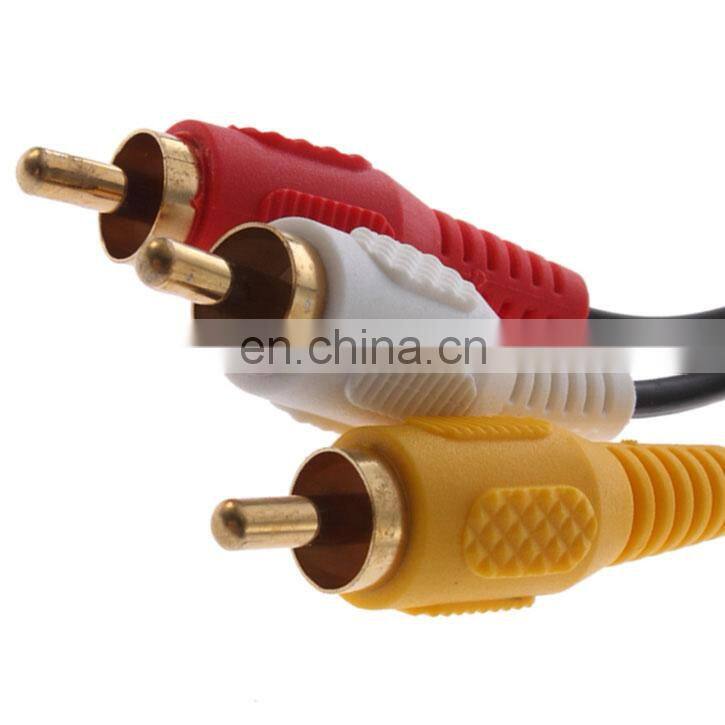 New Gold Plated AV RCA Video Cable Audio Video Cable Composite Optical Audio Cable