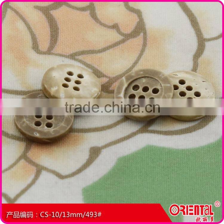 concise natural buttons for shirt with holes
