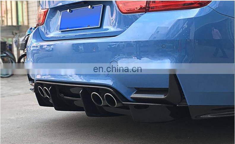 Rear bumper air canards canard splitter for BMW M3 M4 F80 F82 carbon fiber