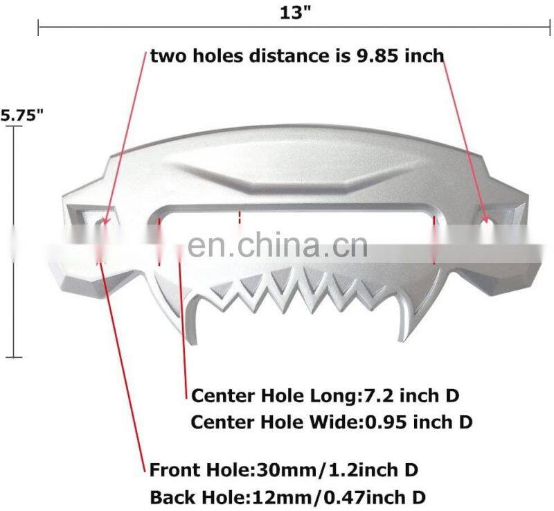 J071 Universal Beast Front Bumper Aluminum 4x4 Hawse Fairlead Synthetic Winch for SUV Wrangler Rubicon Sahara Sport JK JKU Car A