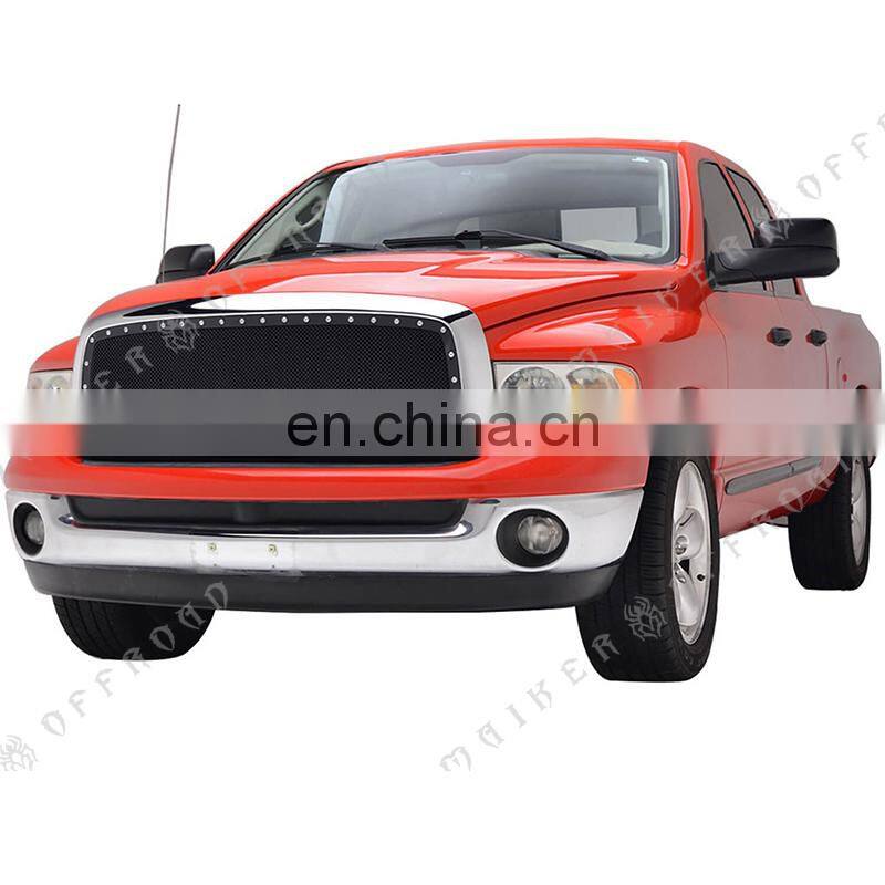 2002 - 2005 Black Front Wire Mesh pickup Grills For Dodge Ram 1500 2500 3500 grill accessories
