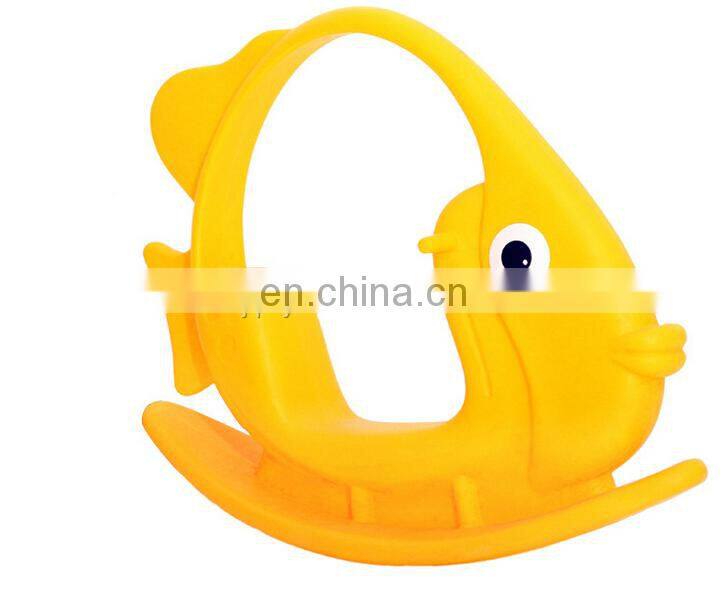 Kids popular indoor plastic fish rocking horse ride on toy for kindergarten use